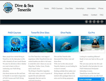 Tablet Screenshot of diveandseatenerife.com